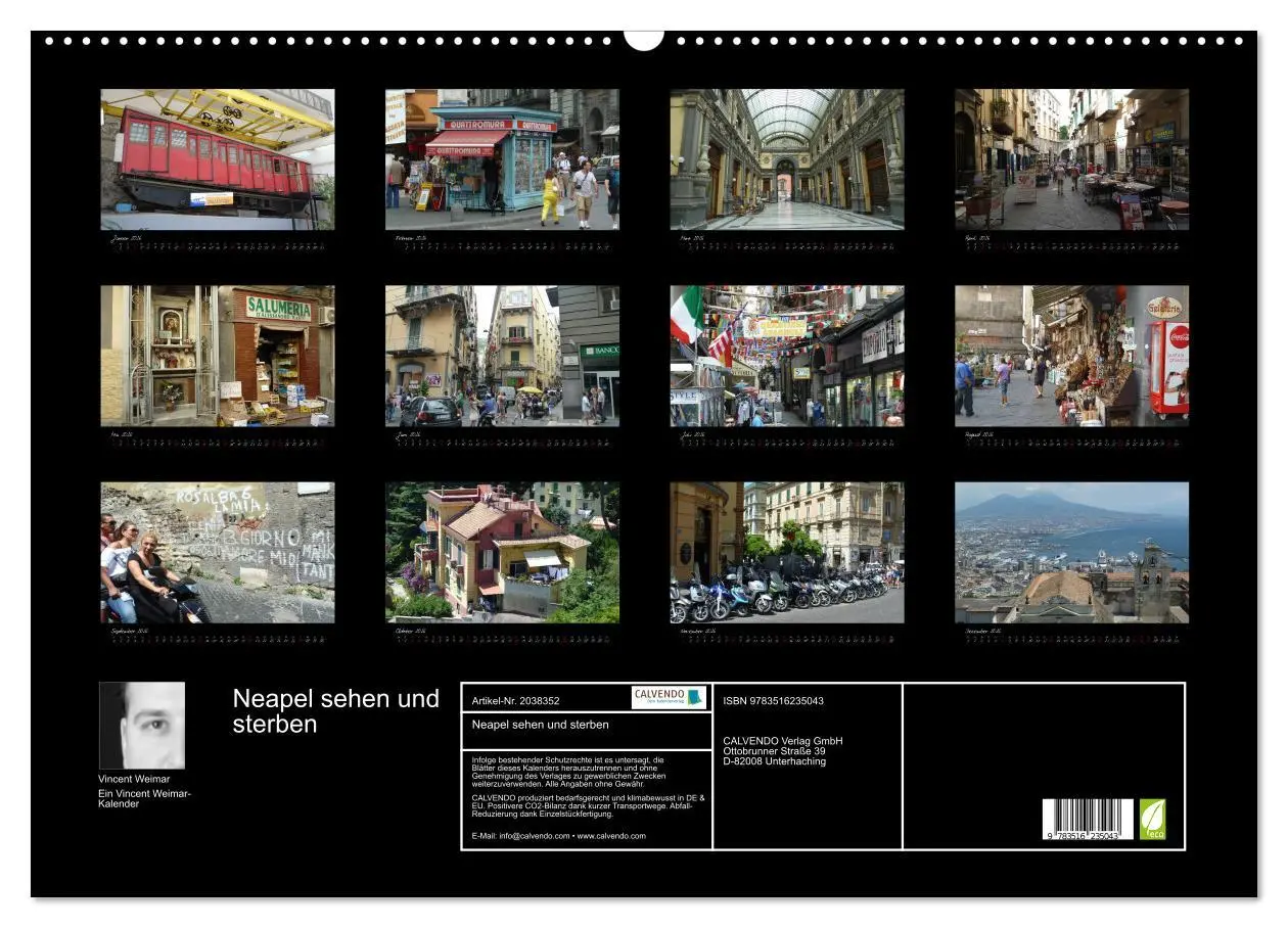 Bild: 9783516235043 | Neapel sehen und sterben (Wandkalender 2026 DIN A2 quer), CALVENDO...