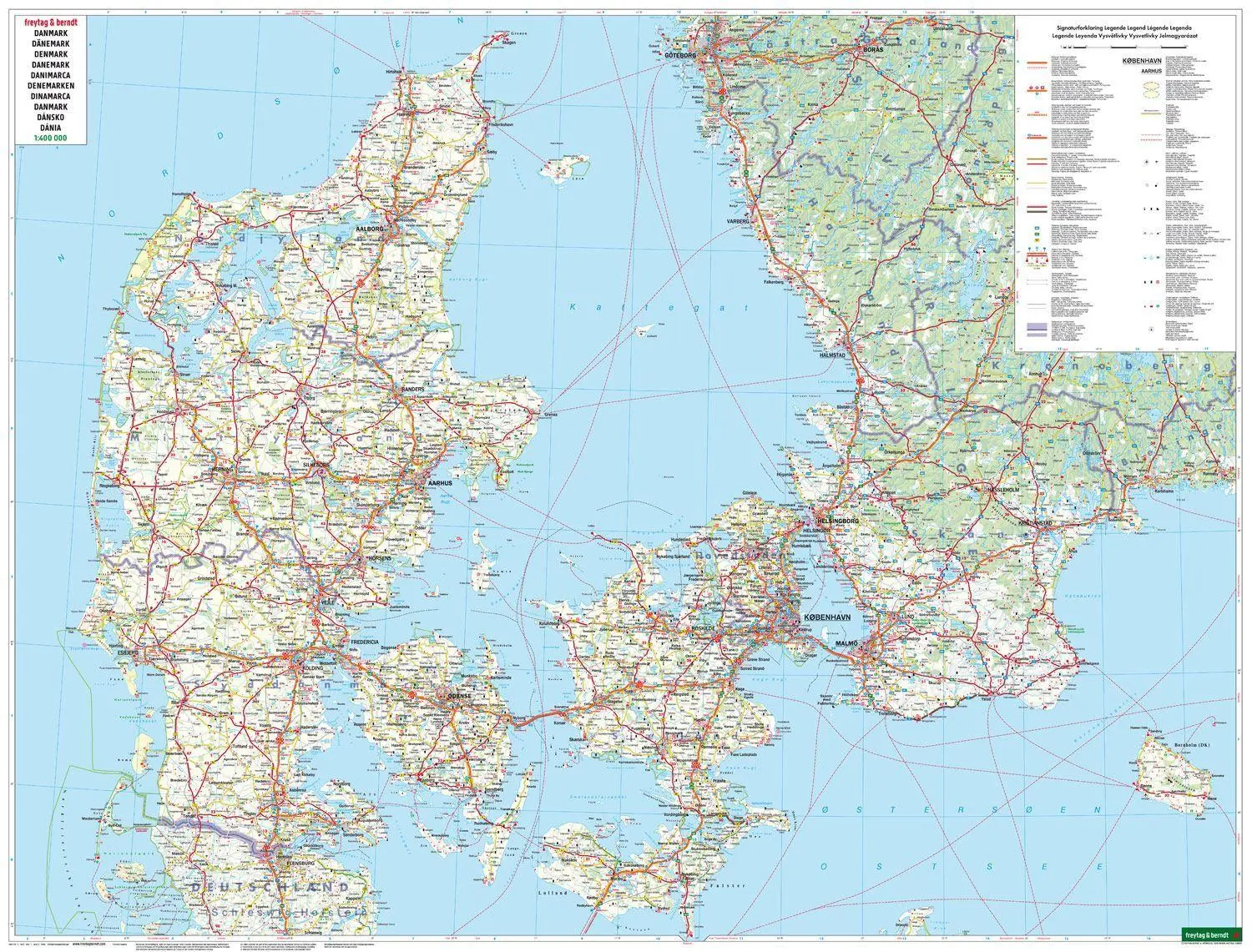 Bild: 9783707925043 | freytag &amp; berndt Straßenkarte Dänemark, Grönland - Färöer 1:400.000