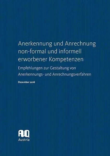 Cover: 9783708915043 | Anerkennung und Anrechnung non-formal und informell erworbener...