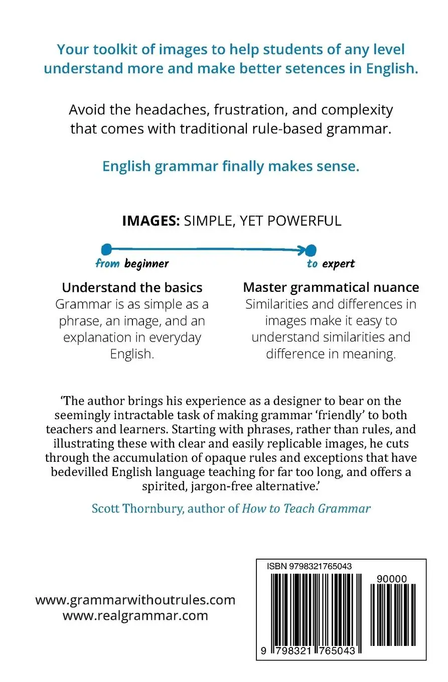 Rückseite: 9798321765043 | Grammar Without Rules | The Visual Method Students Actually Enjoy