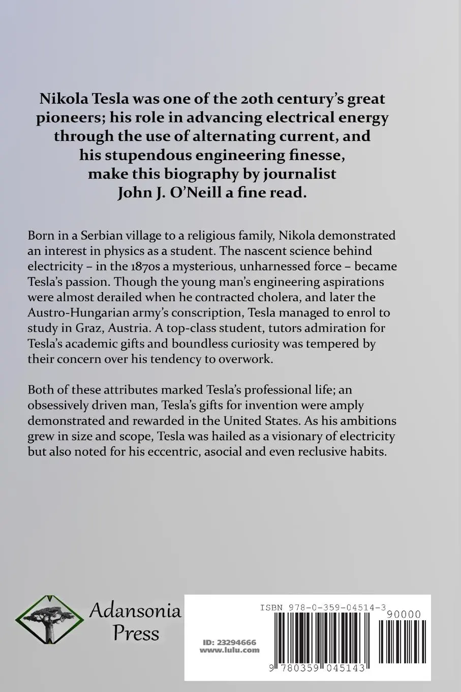 Rückseite: 9780359045143 | Prodigal Genius | John J. O'Neill | Taschenbuch | Englisch | 2018