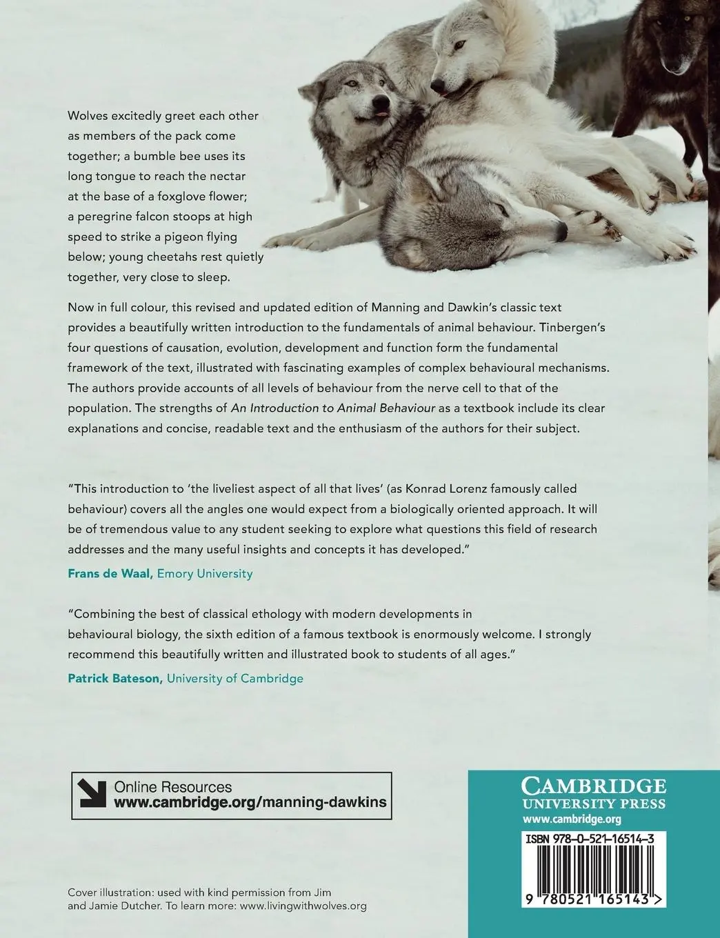 Rückseite: 9780521165143 | An Introduction to Animal Behaviour | Aubrey Manning (u. a.) | Buch