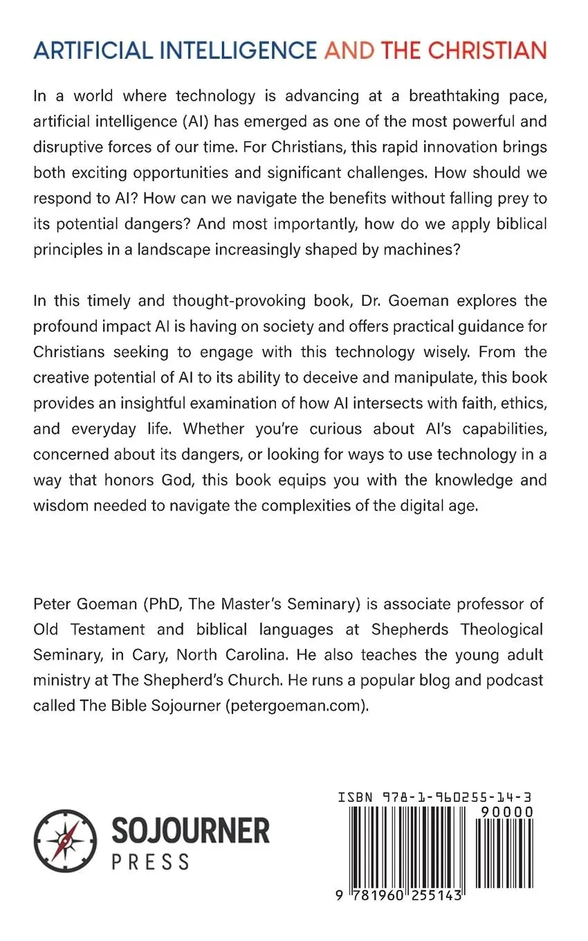 Rückseite: 9781960255143 | Artificial Intelligence and the Christian | Peter Goeman | Taschenbuch