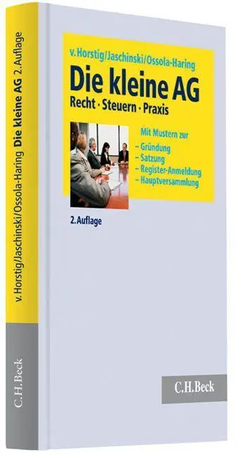Cover: 9783406575143 | Die kleine AG | Recht - Steuern - Praxis | Ossola-Haring (u. a.) | XIV
