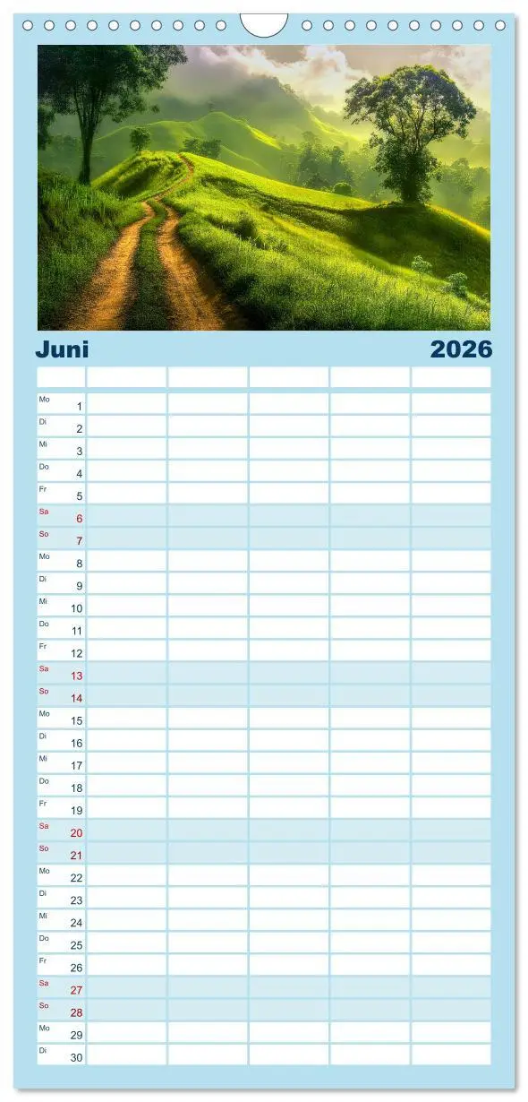 Bild: 9783516605143 | Familienplaner 2026 - Mystischer Nebel mit 5 Spalten (Wandkalender,...