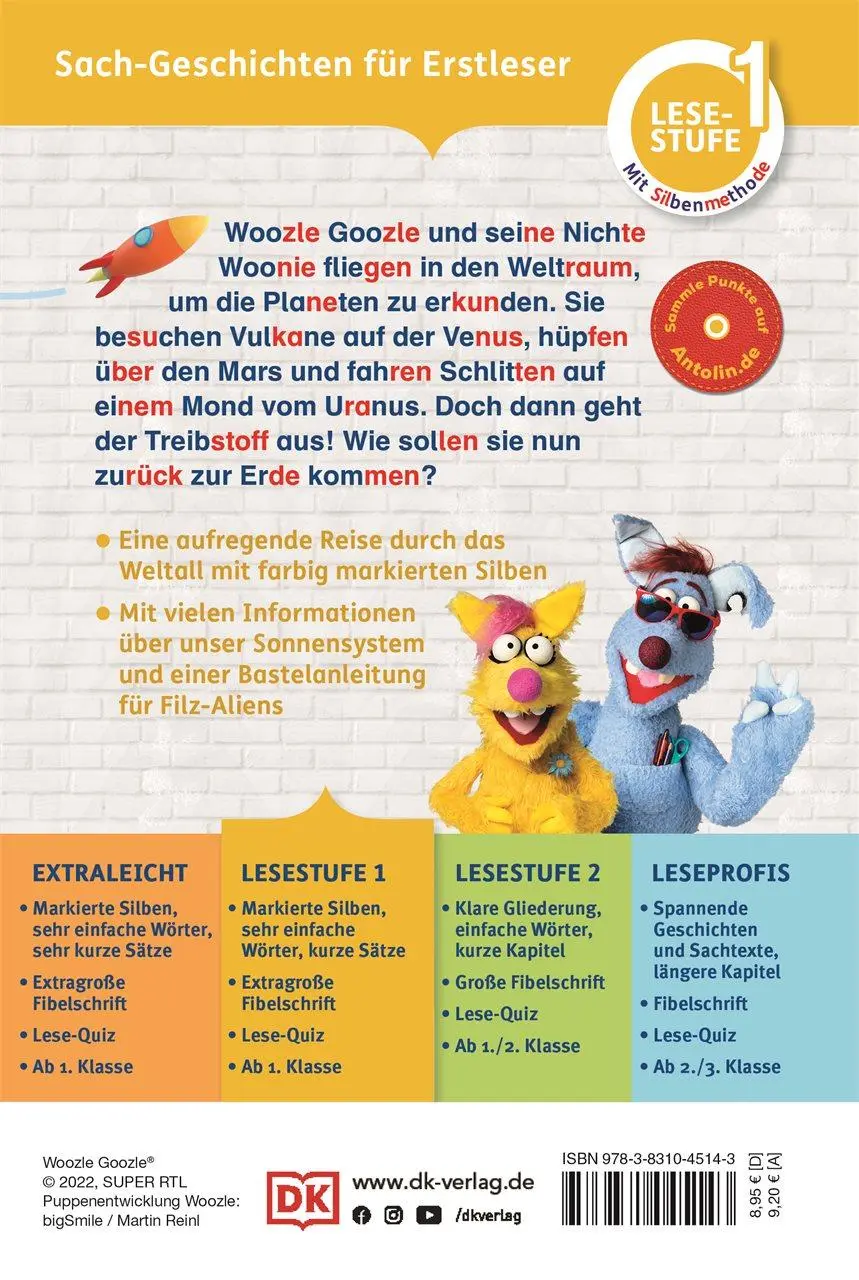 Rückseite: 9783831045143 | SUPERLESER! Woozle Goozle Weltraum-Abenteuer | DK Verlag - Kids | Buch
