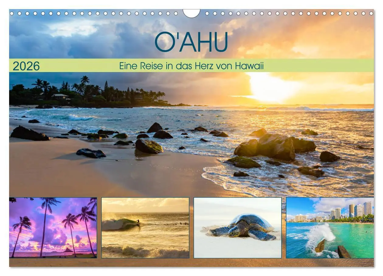 Cover: 9783457745243 | O'ahu - Eine Reise in das Herz von Hawaii (Wandkalender 2026 DIN A3...