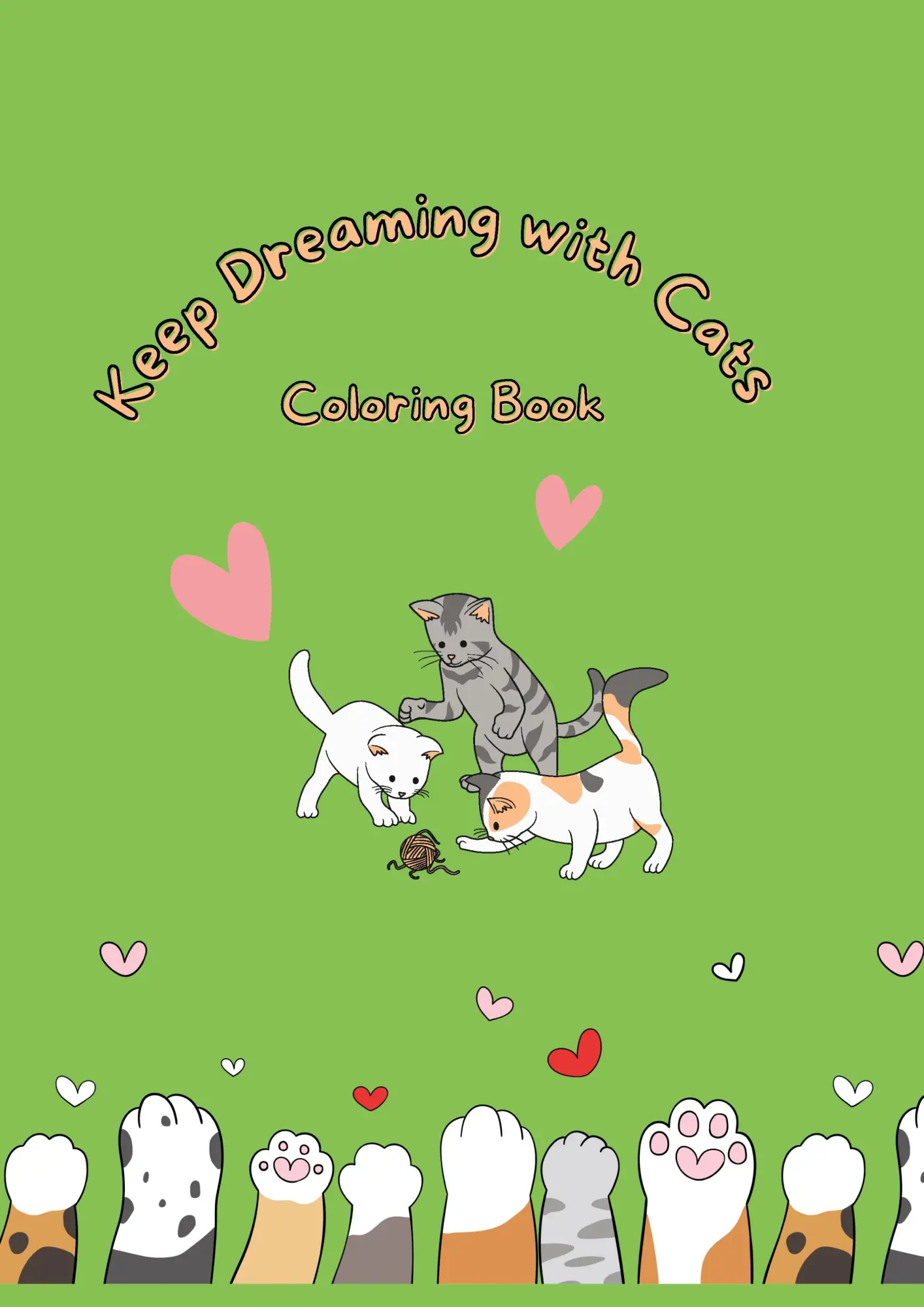 Cover: 9783759795243 | Keep Dreaming with Cats | Coloring Book | Marianne Bröder | Buch