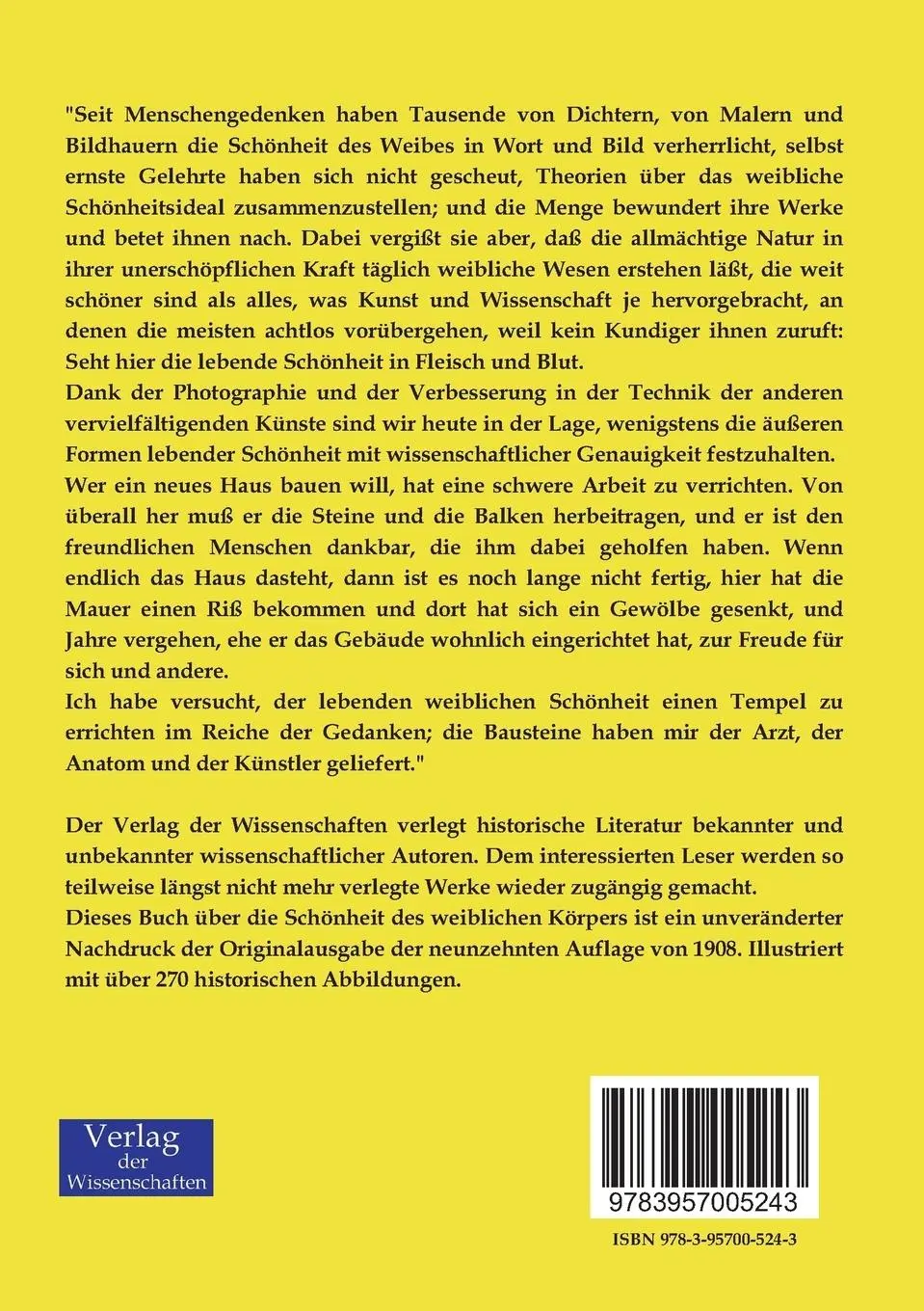 Rückseite: 9783957005243 | Die Schönheit des weiblichen Körpers | Carl Heinrich Stratz | Buch