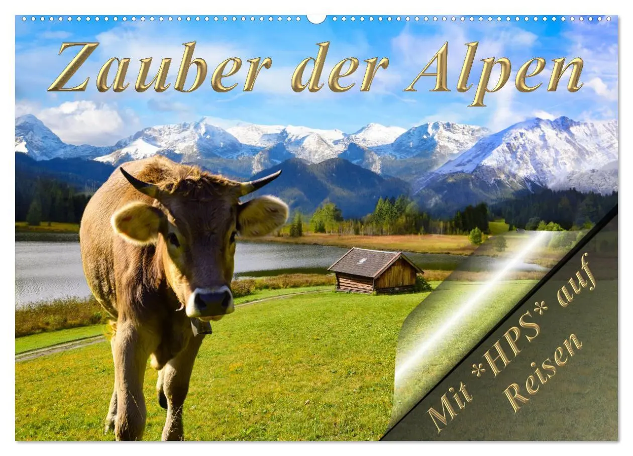 Cover: 9783457595343 | Zauber der Alpen (Wandkalender 2026 DIN A2 quer), CALVENDO...
