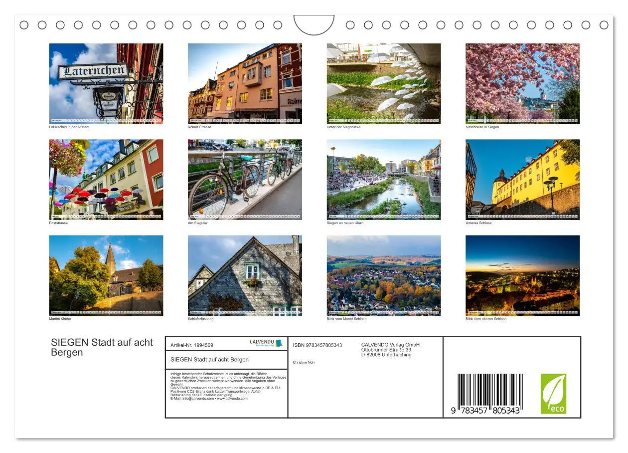Bild: 9783457805343 | SIEGEN Stadt auf acht Bergen (Wandkalender 2026 DIN A4 quer),...