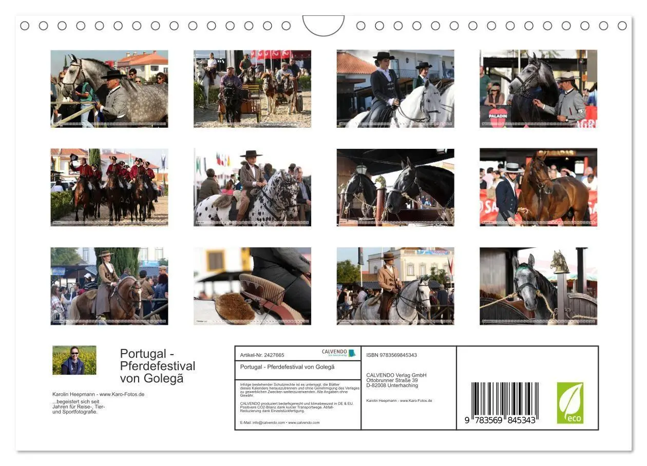 Bild: 9783569845343 | Portugal - Pferdefestival von Golegã (Wandkalender 2027 DIN A4...