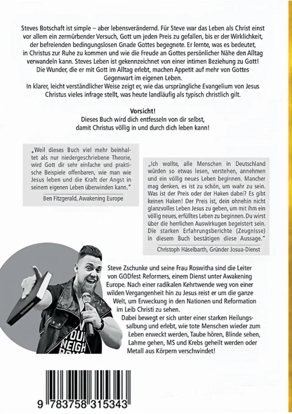 Rückseite: 9783758315343 | It´s easy, simple Jesus | Ungezähmt leben frei von Religion | Zschunke