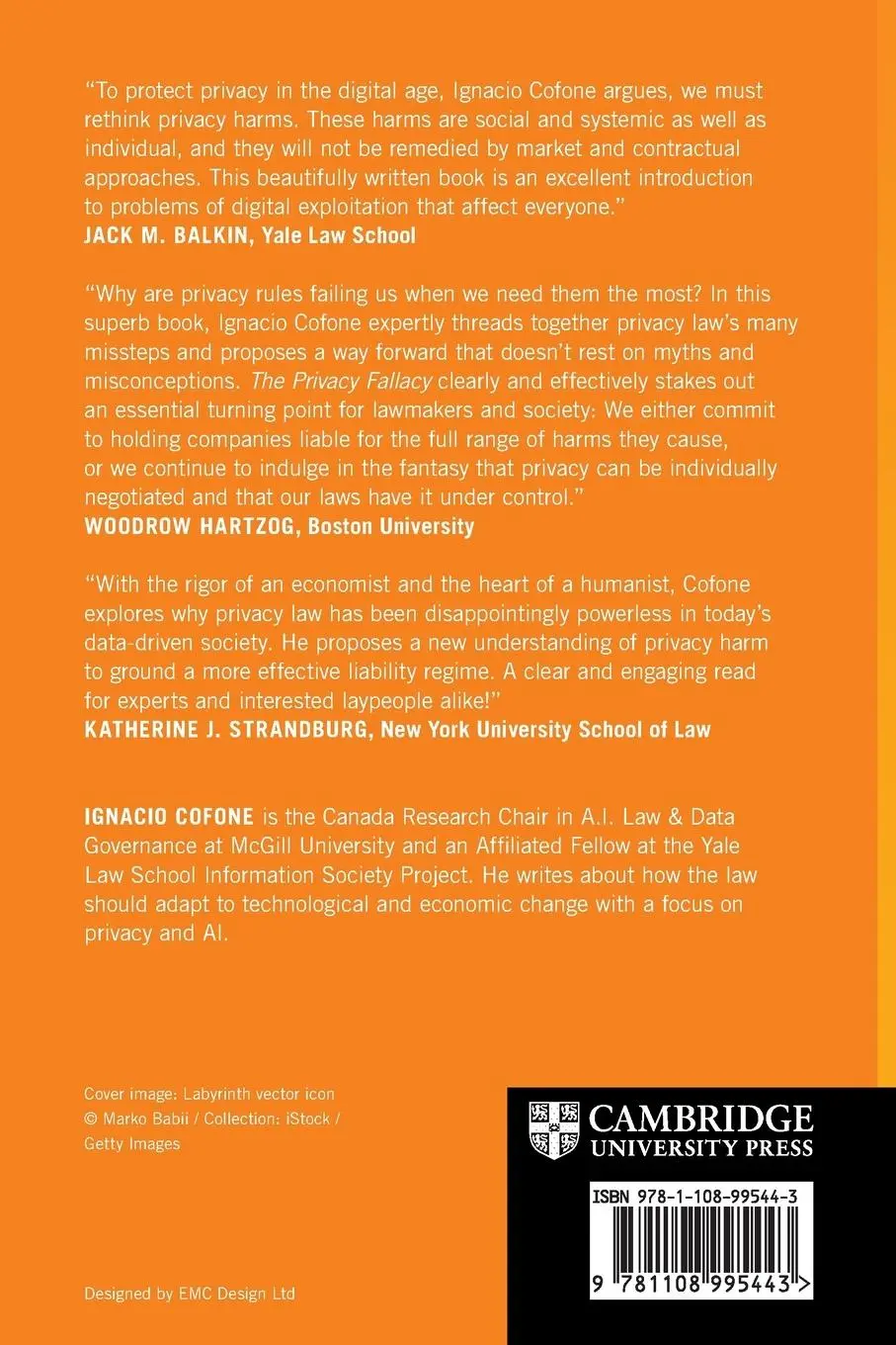 Rückseite: 9781108995443 | The Privacy Fallacy | Harm and Power in the Information Economy | Buch