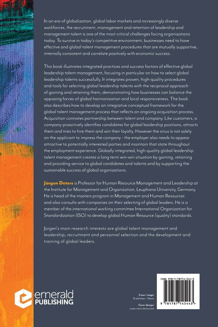 Rückseite: 9781787145443 | Global Leadership Talent Management | Jürgen Deters | Taschenbuch