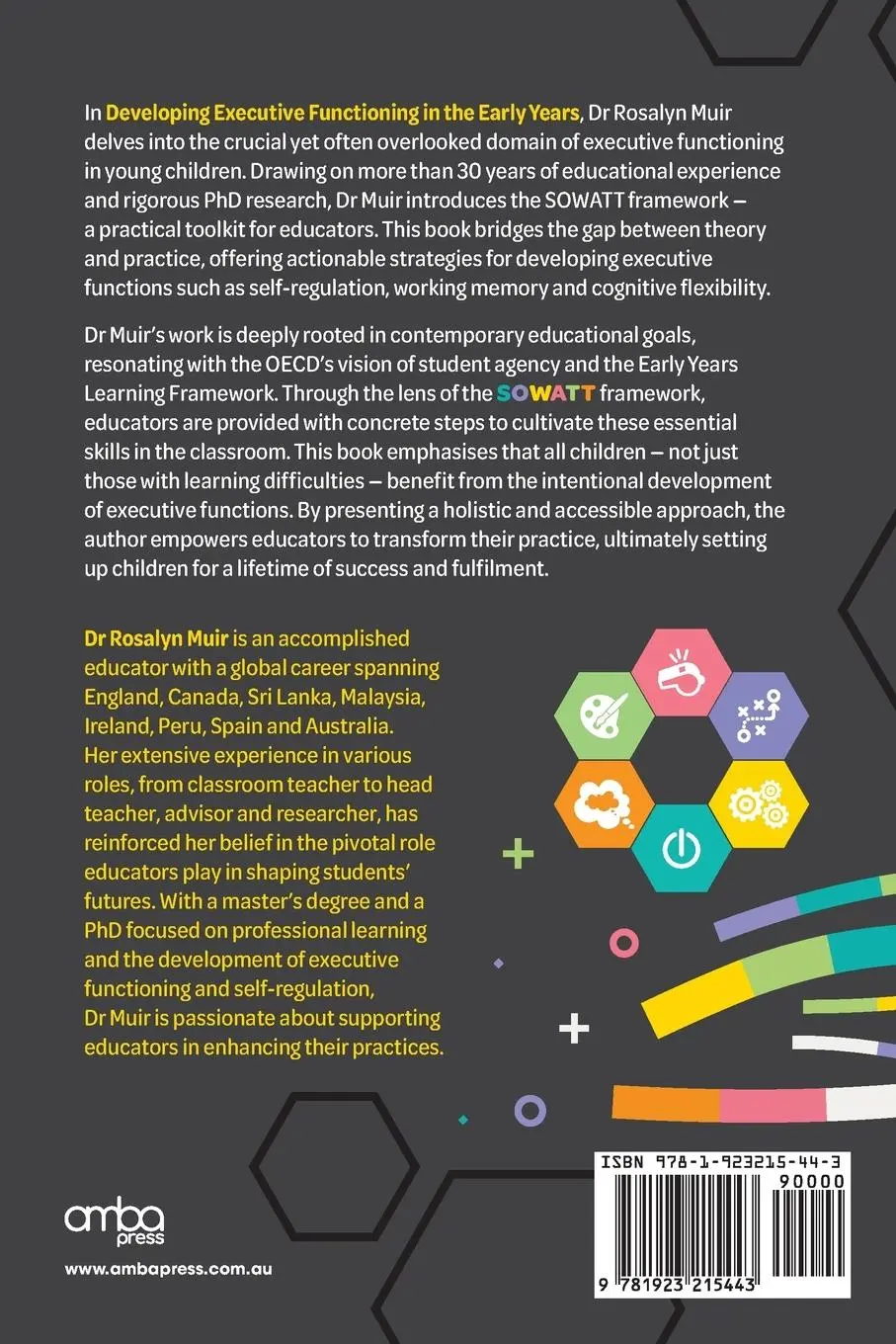Rückseite: 9781923215443 | Developing Executive Functioning in the Early Years | SOWATT Can I Do?