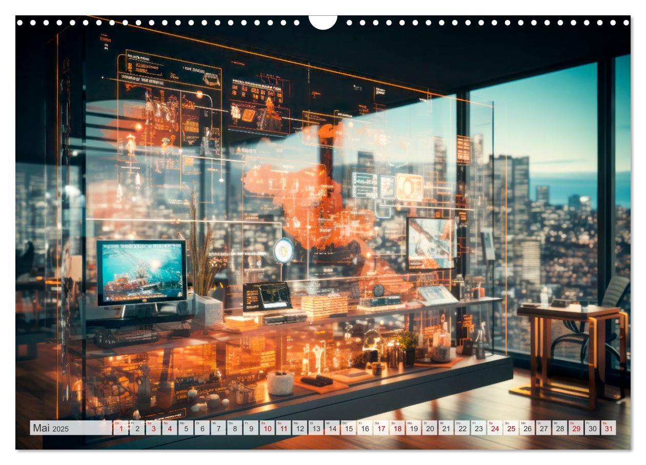 Bild: 9783383855443 | KI UND METAVERSE Algorithmen sowie virtuelle Realität (Wandkalender...