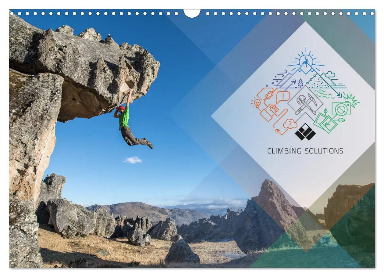 Cover: 9783516055443 | Climbing Solutions - Bergsport weltweit (Wandkalender 2026 DIN A3...