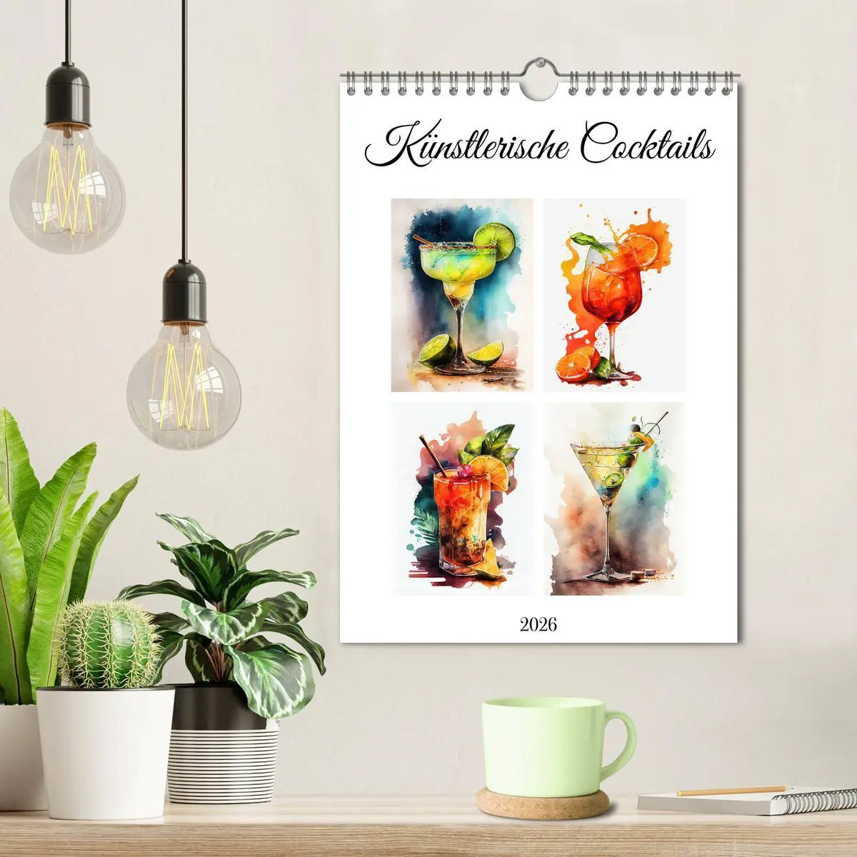 Bild: 9783516295443 | Künstlerische Cocktails (Wandkalender 2026 DIN A4 hoch), CALVENDO...