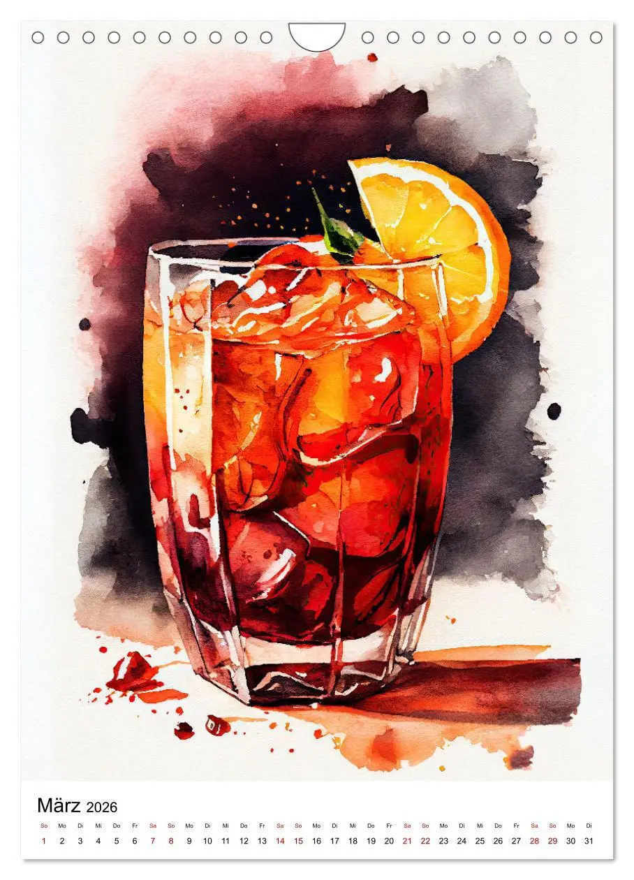 Bild: 9783516295443 | Künstlerische Cocktails (Wandkalender 2026 DIN A4 hoch), CALVENDO...