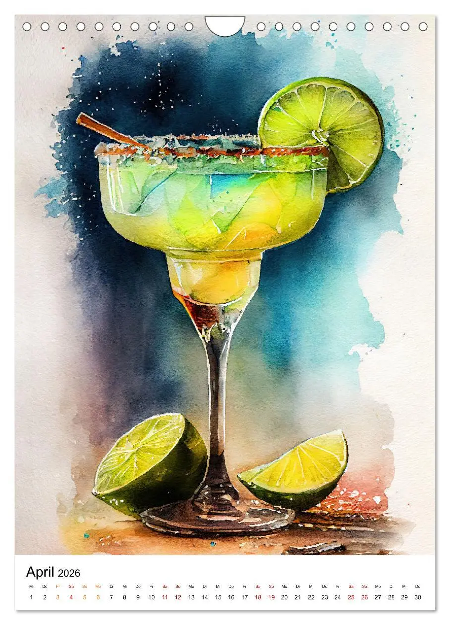 Bild: 9783516295443 | Künstlerische Cocktails (Wandkalender 2026 DIN A4 hoch), CALVENDO...