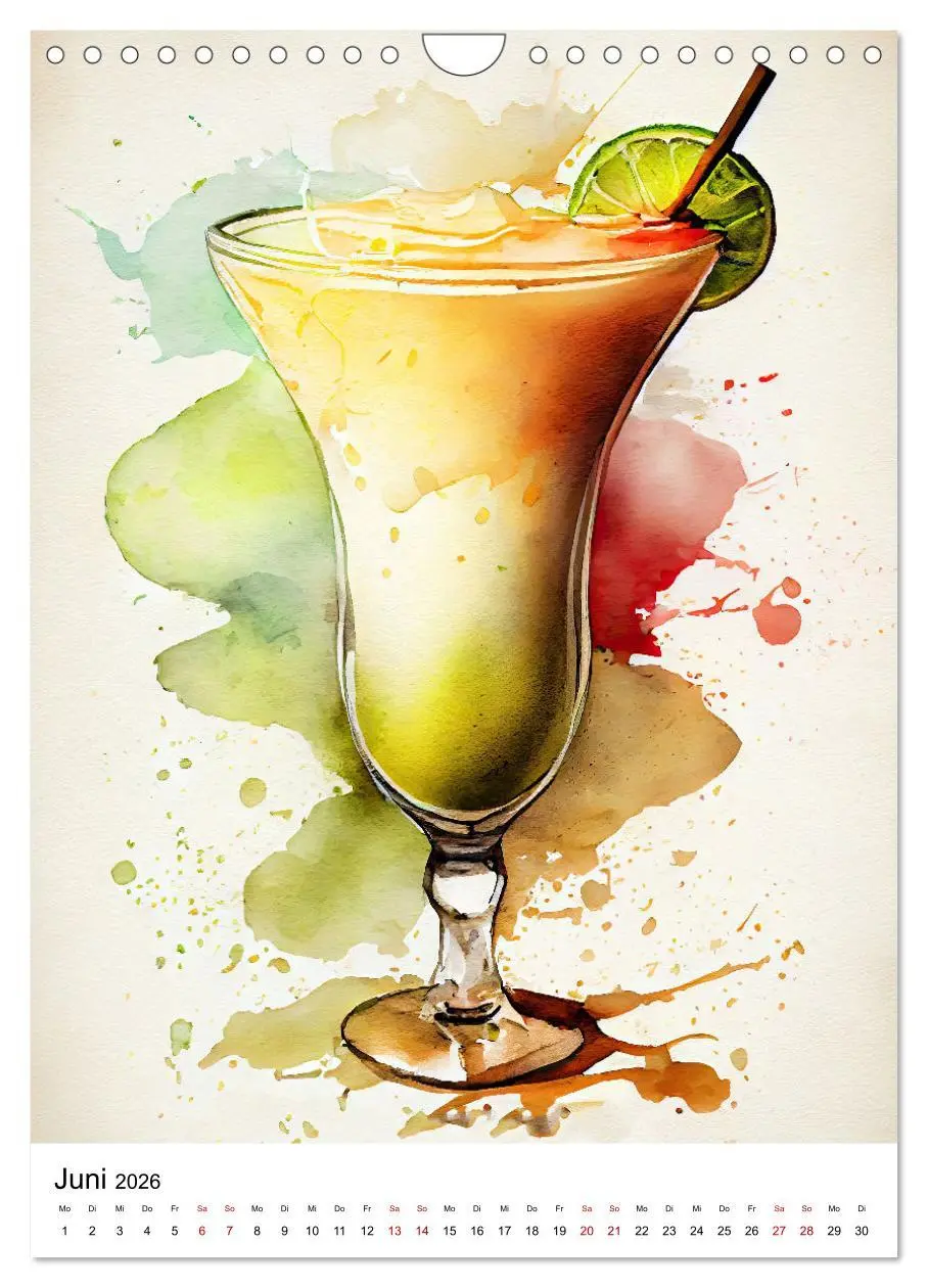 Bild: 9783516295443 | Künstlerische Cocktails (Wandkalender 2026 DIN A4 hoch), CALVENDO...