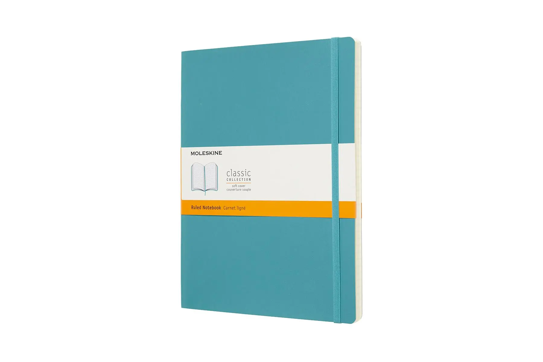 Cover: 8058341715543 | Moleskine Notizbuch Xlarge, Liniert, Soft Cover, Riff Blau | Moleskine