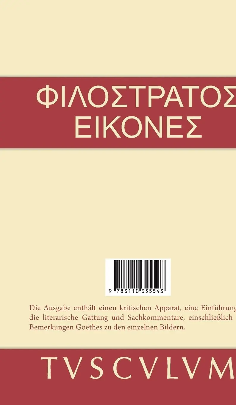 Rückseite: 9783110355543 | Die Bilder | Philostratos | Buch | 524 S. | Deutsch | 2014