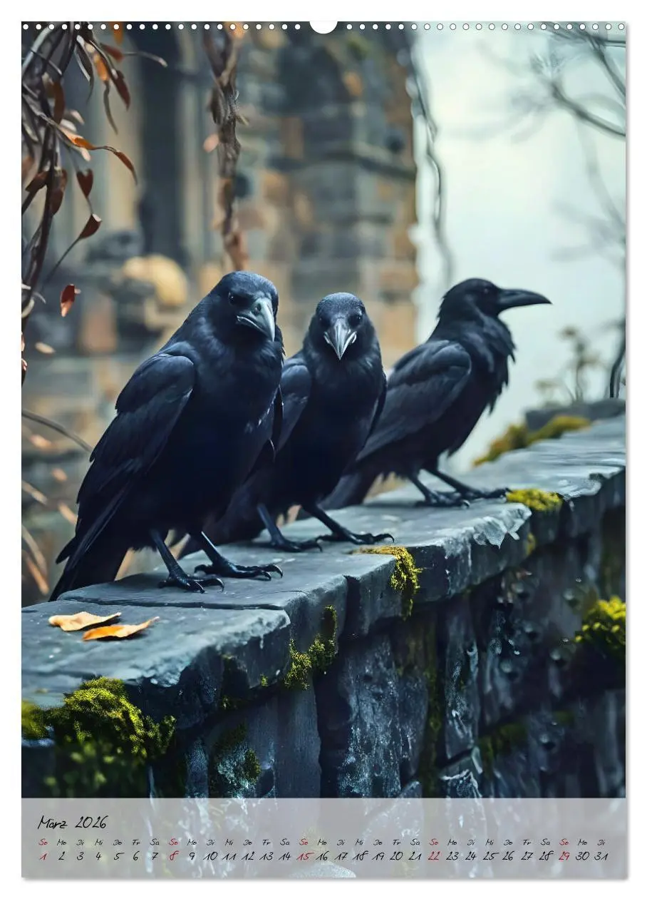 Bild: 9783457265543 | Rabenmond - Ein mystischer Jahresbegleiter (Wandkalender 2026 DIN...