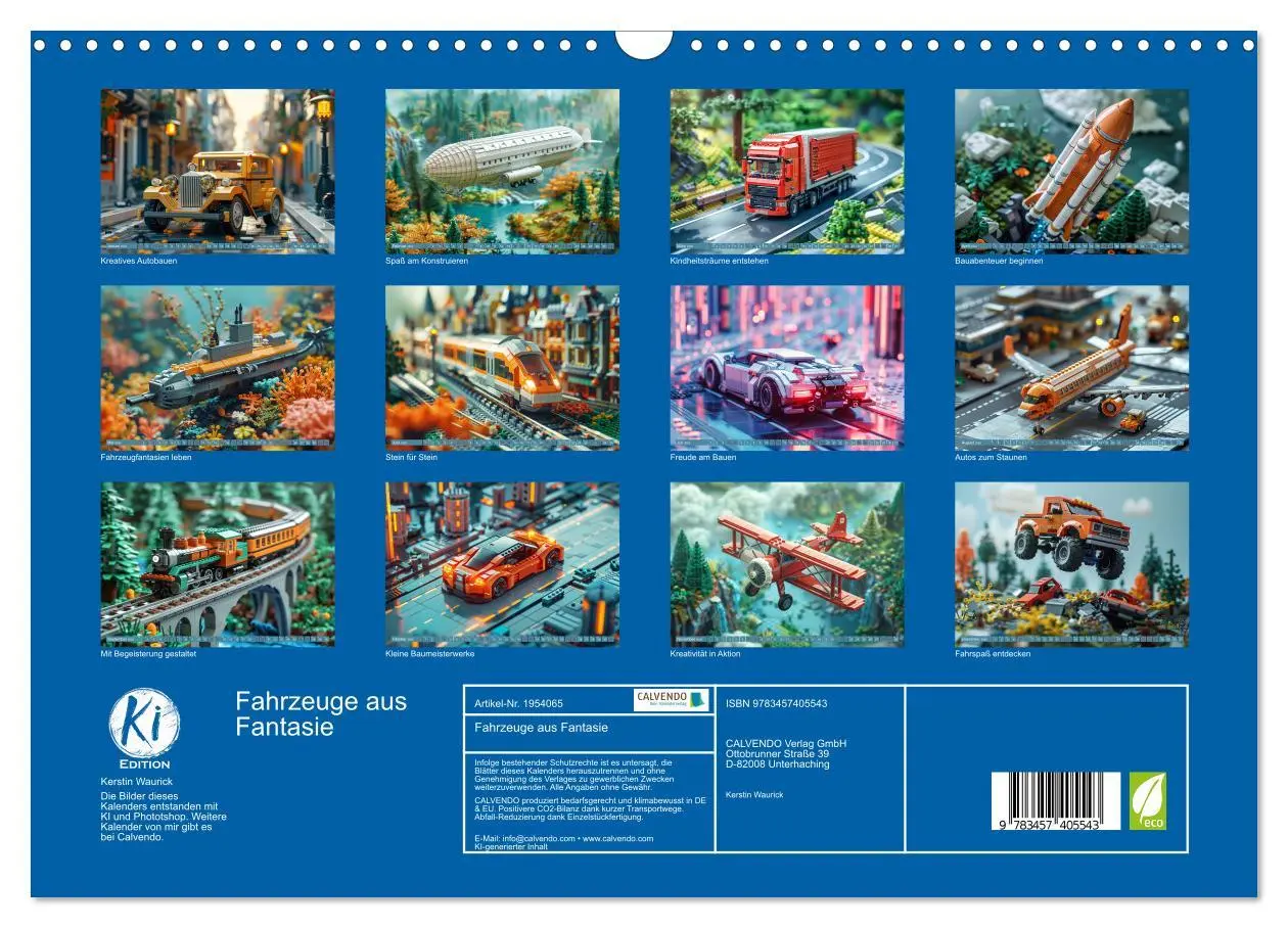 Bild: 9783457405543 | Fahrzeuge aus Fantasie (Wandkalender 2026 DIN A3 quer), CALVENDO...