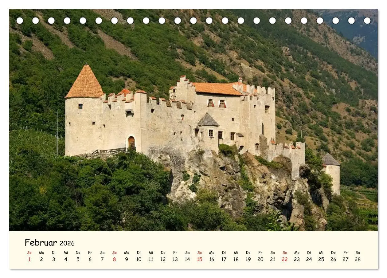 Bild: 9783457955543 | Vinschgau - Die Sonnenseite Südtirols (Tischkalender 2026 DIN A5...
