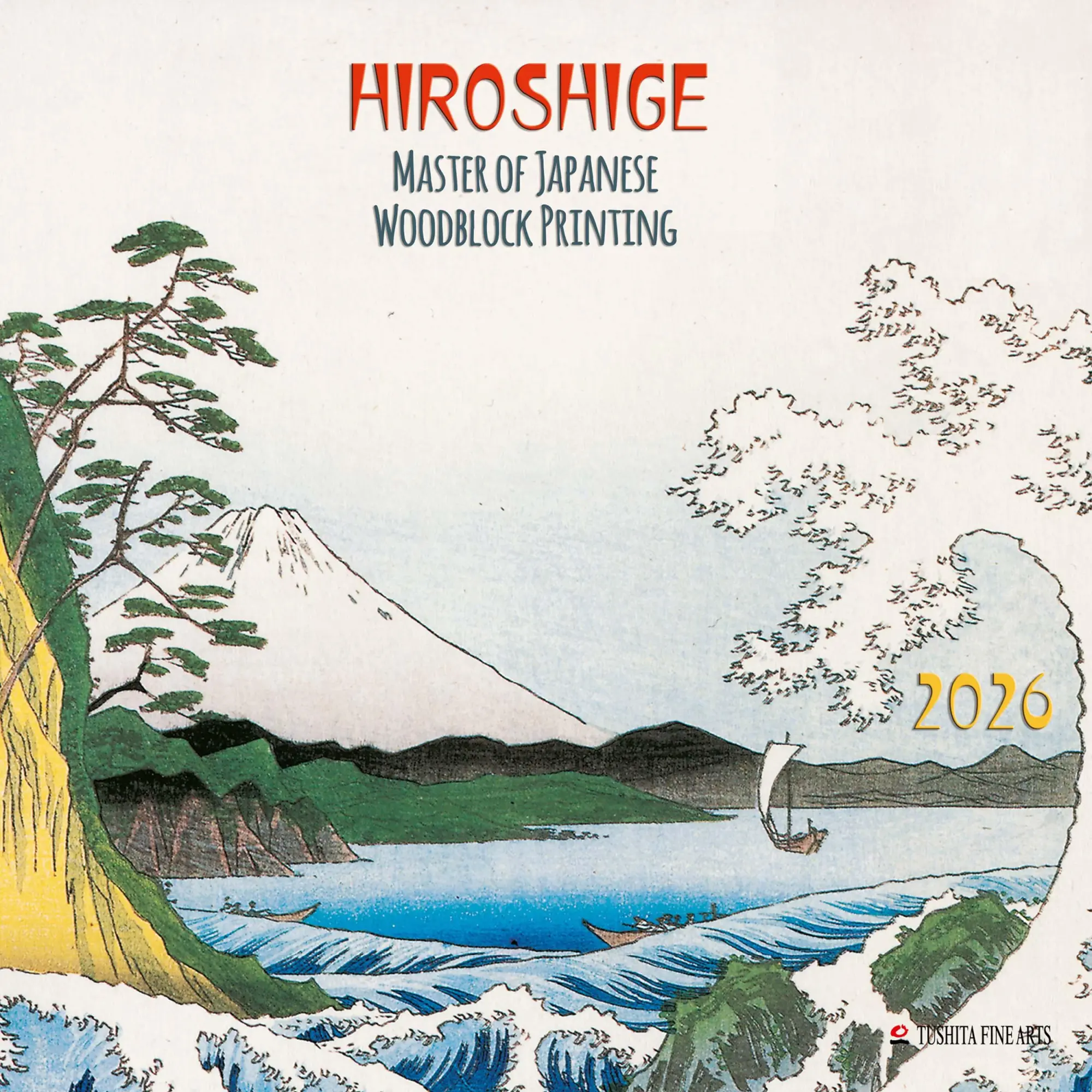 Cover: 9783959295543 | Hiroshige - Japanese Woodblock Printing 2026 | Kalender 2026 | 28 S.