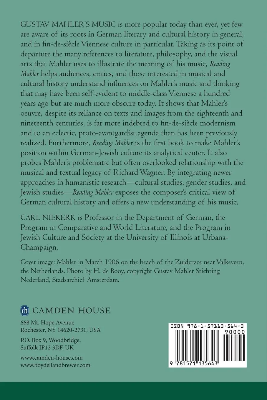 Rückseite: 9781571135643 | Reading Mahler | Carl Niekerk | Taschenbuch | Englisch | 2013