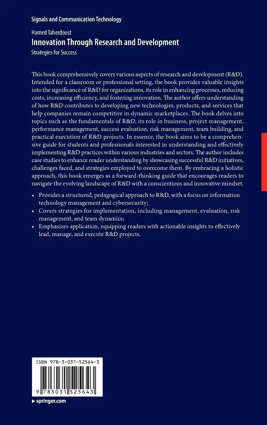 Rückseite: 9783031525643 | Innovation Through Research and Development | Strategies for Success