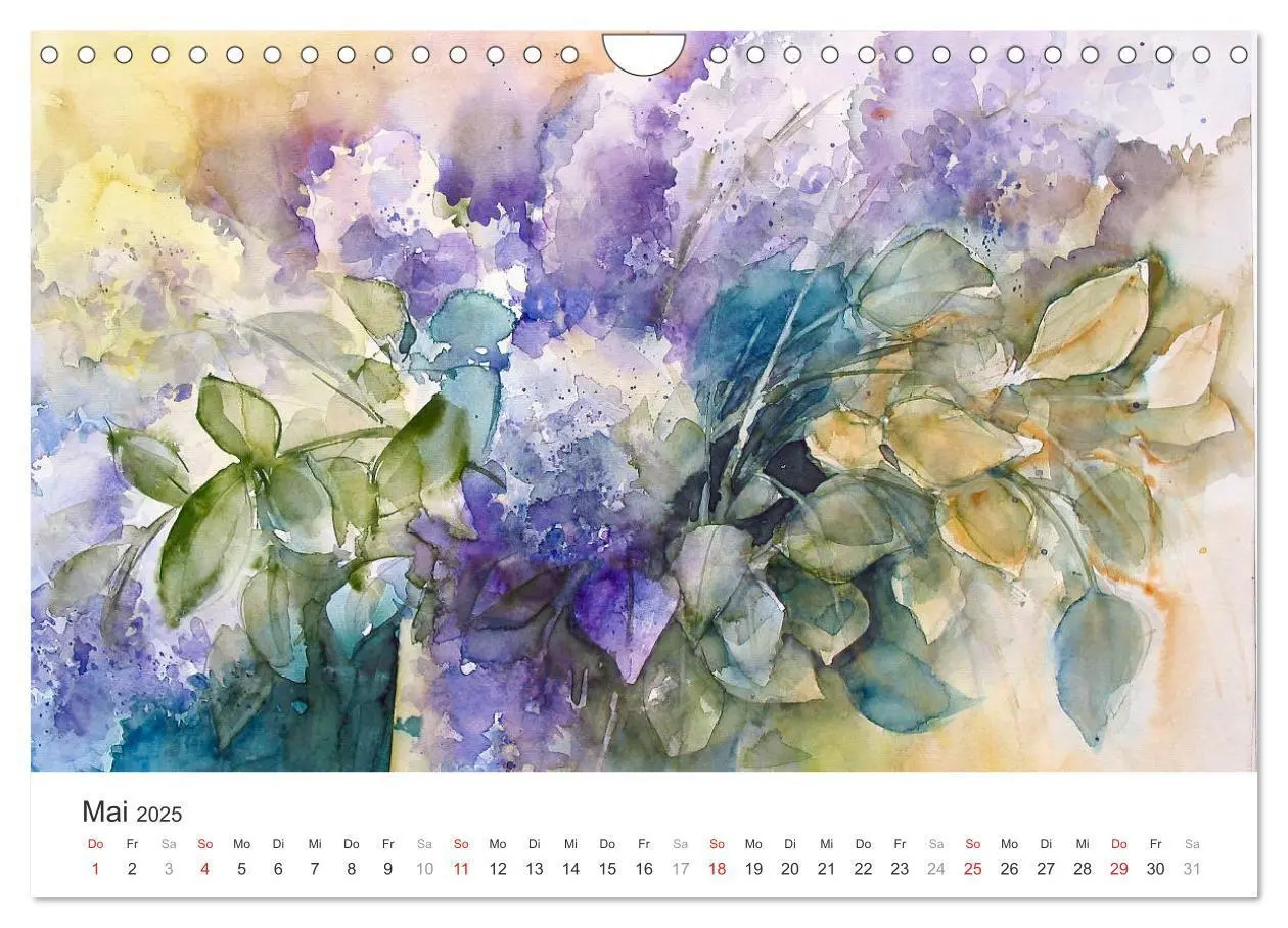 Bild: 9783435545643 | Blütenzauber - Aquarelle von ECKARD FUNCK (Wandkalender 2025 DIN A4...