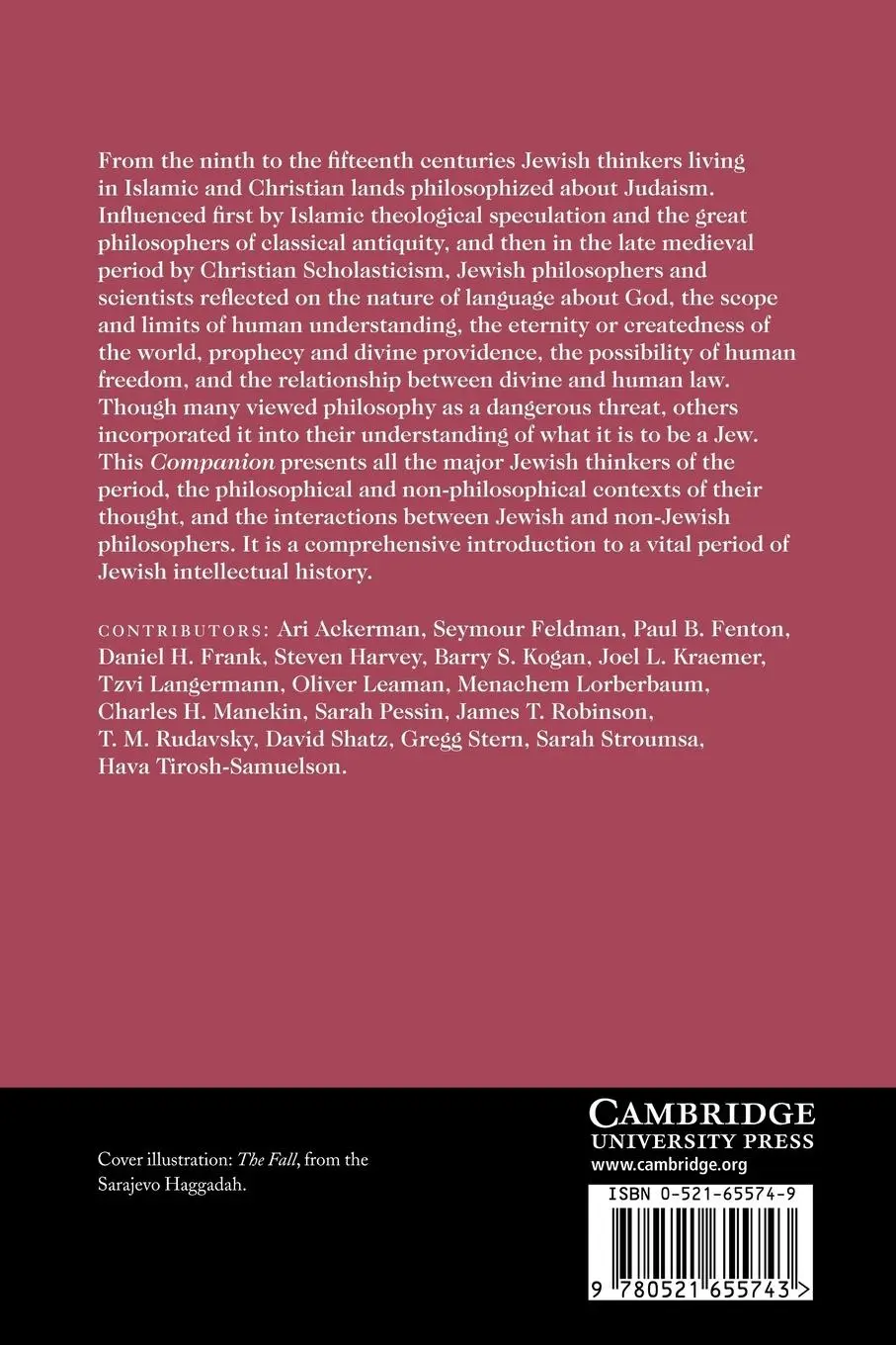 Rückseite: 9780521655743 | The Cambridge Companion to Medieval Jewish Philosophy | Oliver Leaman