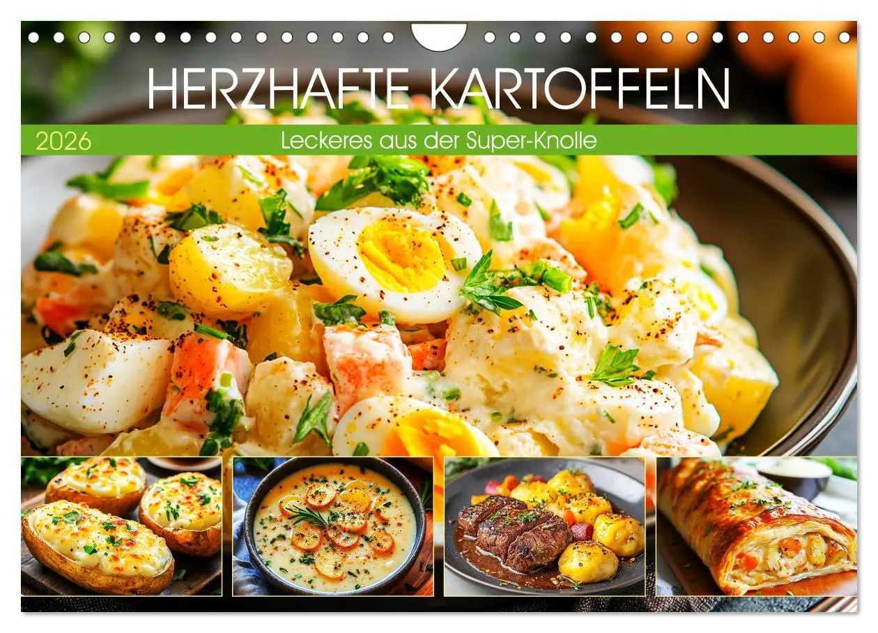 Cover: 9783457315743 | Herzhafte Kartoffeln. Leckeres aus der Super-Knolle (Wandkalender...