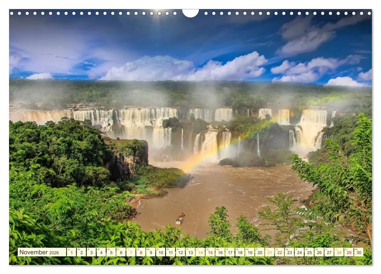 Bild: 9783516025743 | Iguazu Wasserfälle - Südamerika (Wandkalender 2026 DIN A3 quer),...