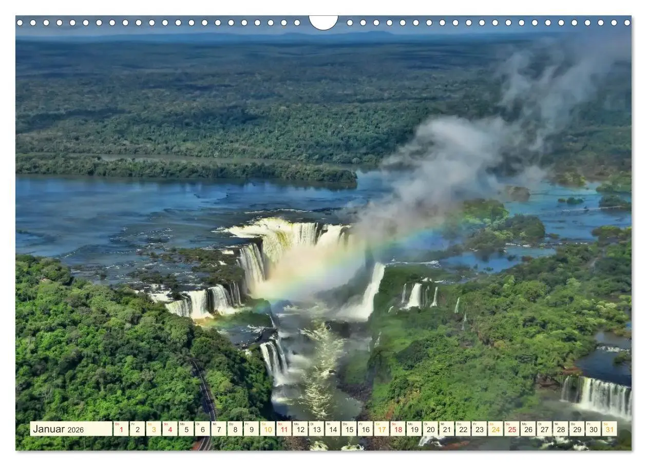 Bild: 9783516025743 | Iguazu Wasserfälle - Südamerika (Wandkalender 2026 DIN A3 quer),...