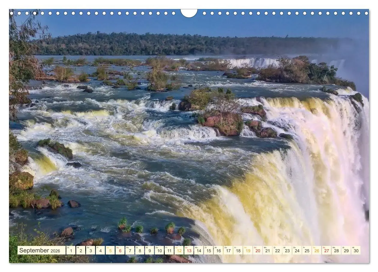 Bild: 9783516025743 | Iguazu Wasserfälle - Südamerika (Wandkalender 2026 DIN A3 quer),...