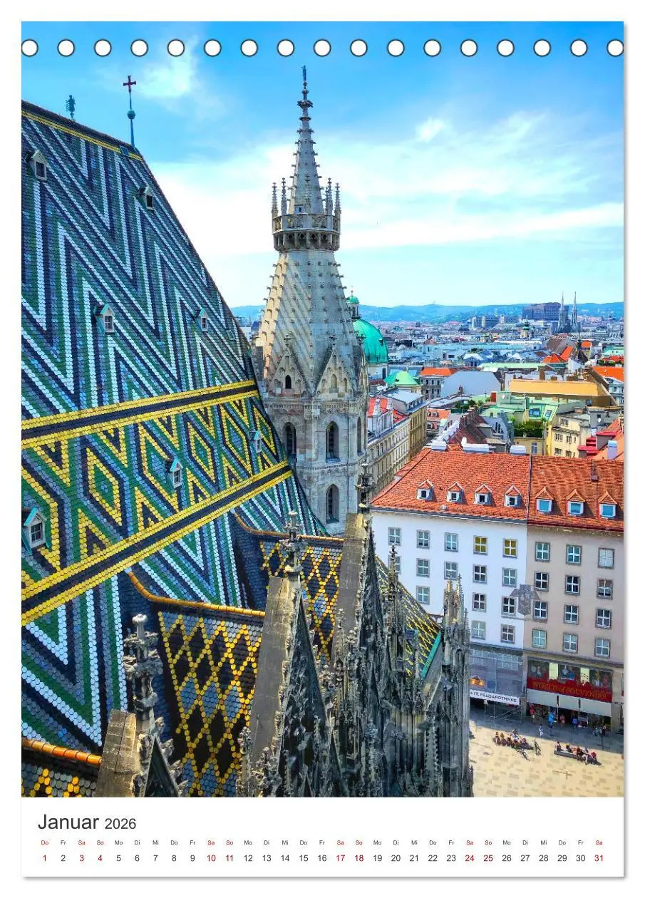 Bild: 9783516335743 | Ach du schönes Wien (Tischkalender 2026 DIN A5 hoch), CALVENDO...