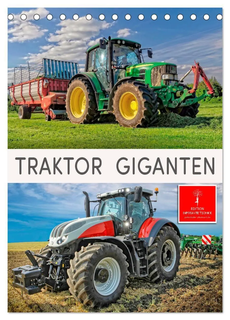 Cover: 9783569425743 | Traktor Giganten (Tischkalender 2027 DIN A5 hoch), CALVENDO...
