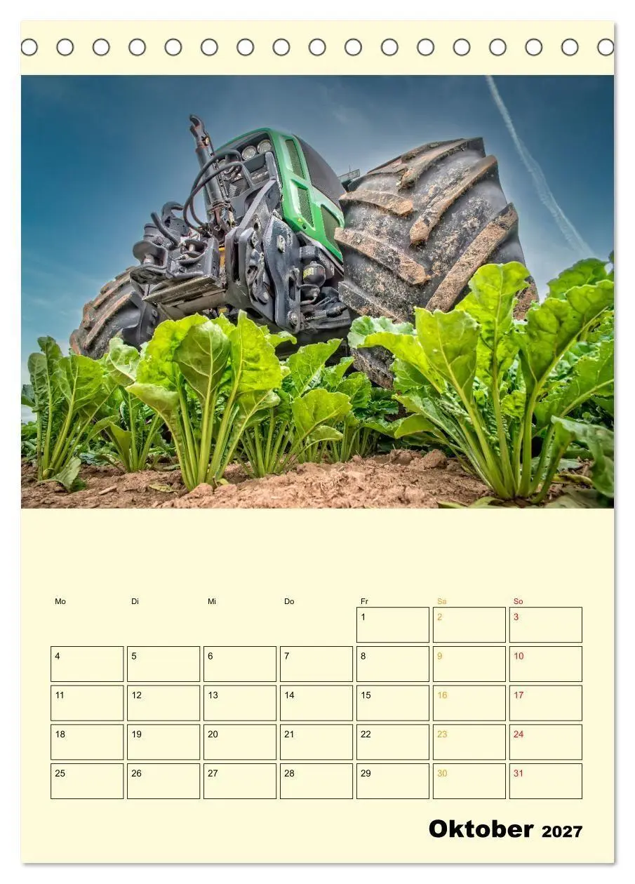 Bild: 9783569425743 | Traktor Giganten (Tischkalender 2027 DIN A5 hoch), CALVENDO...