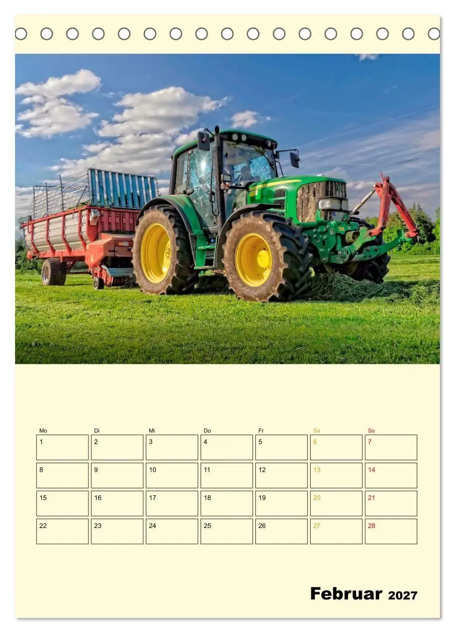 Bild: 9783569425743 | Traktor Giganten (Tischkalender 2027 DIN A5 hoch), CALVENDO...