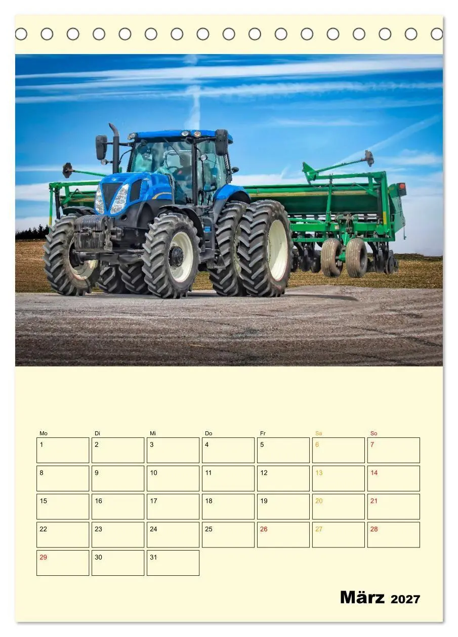 Bild: 9783569425743 | Traktor Giganten (Tischkalender 2027 DIN A5 hoch), CALVENDO...