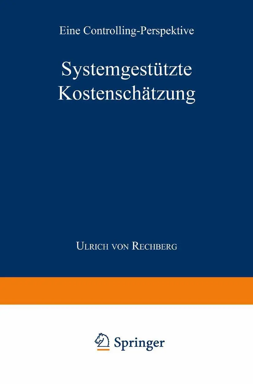 Cover: 9783824465743 | Systemgestützte Kostenschätzung | Eine Controlling-Perspektive | Buch