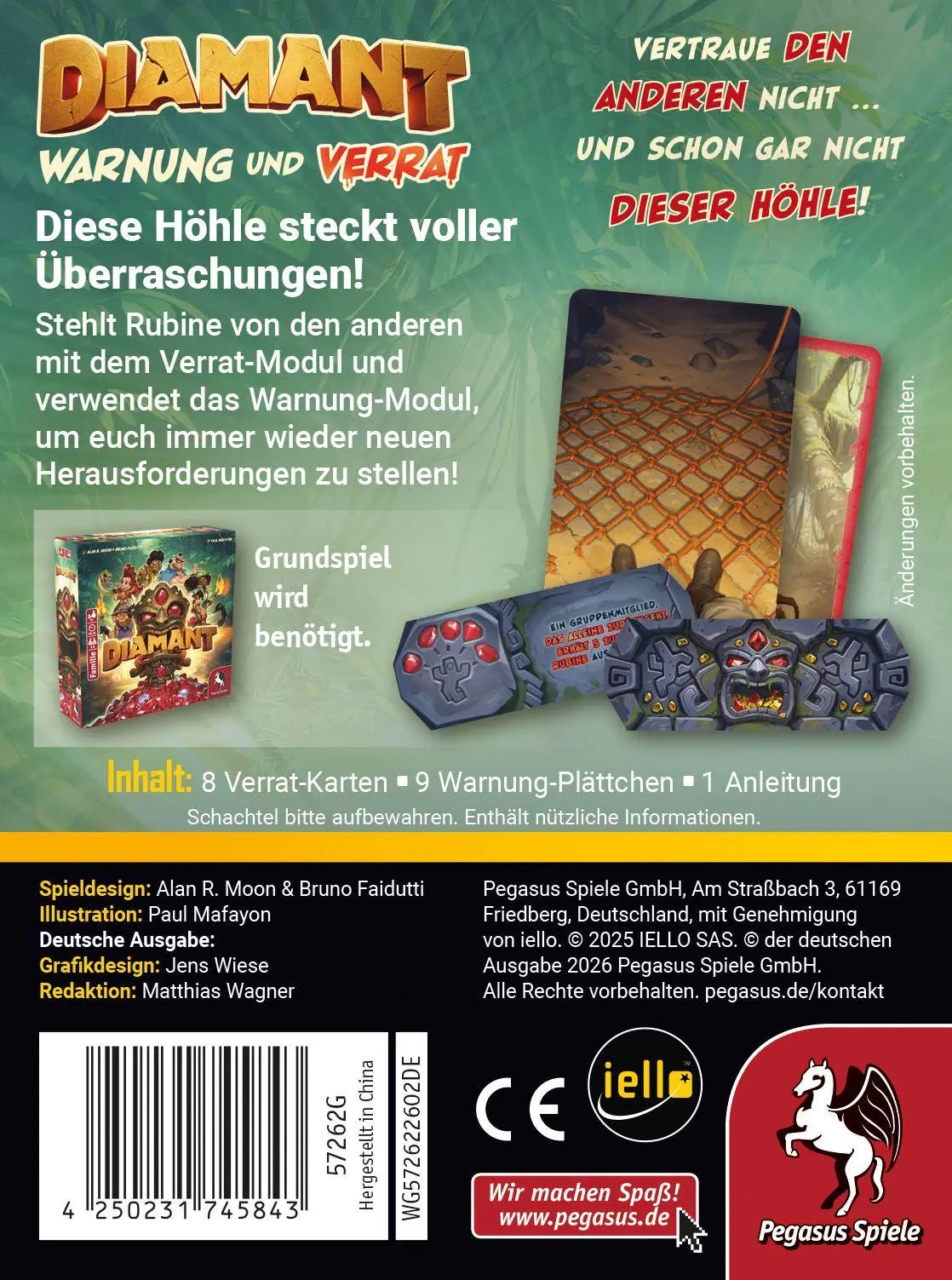 Bild: 4250231745843 | Diamant: Warnung &amp; Verrat [Erweiterung] | Spiel | 57262G | Deutsch