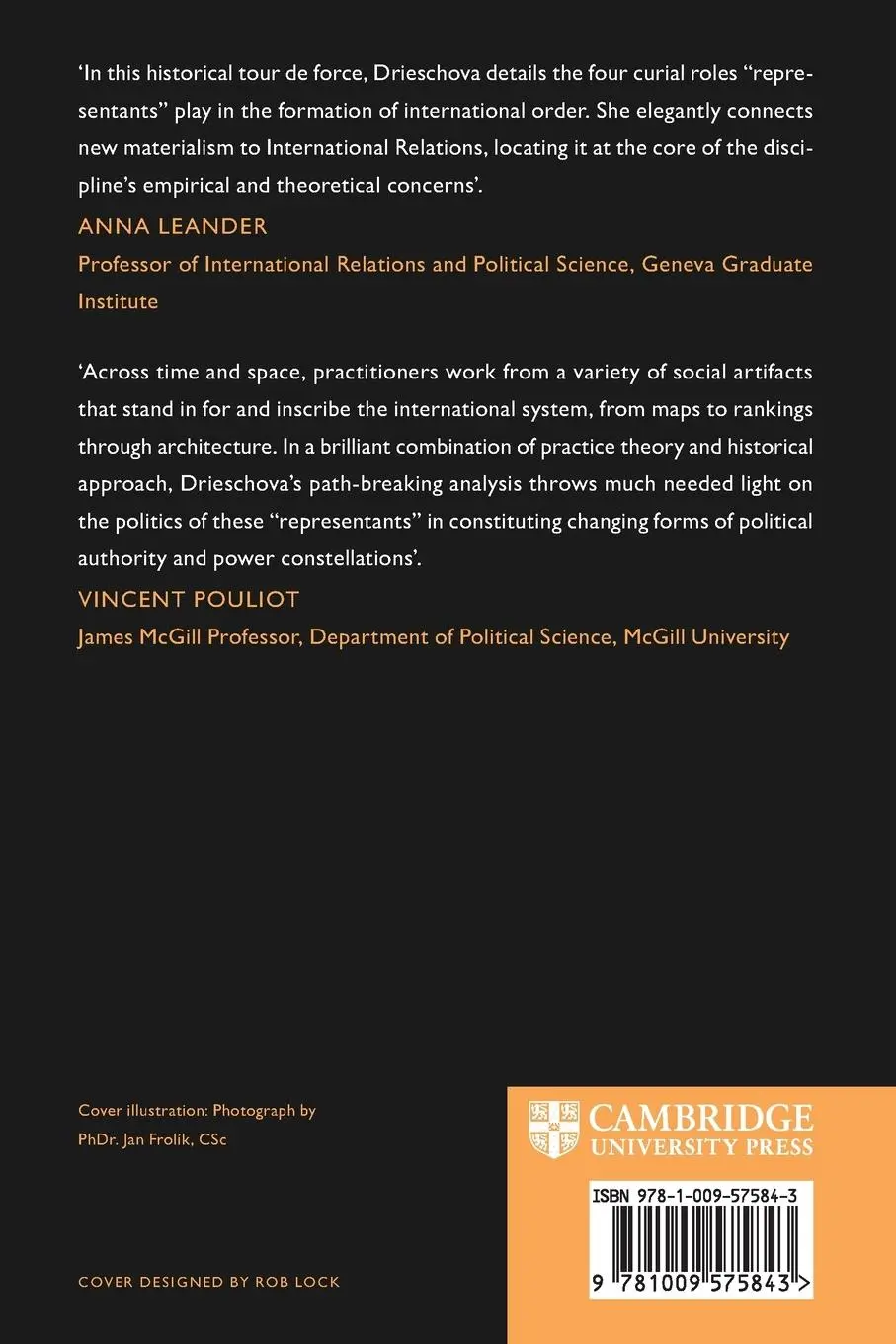 Rückseite: 9781009575843 | Representants and International Orders | Alena Drieschova | Buch