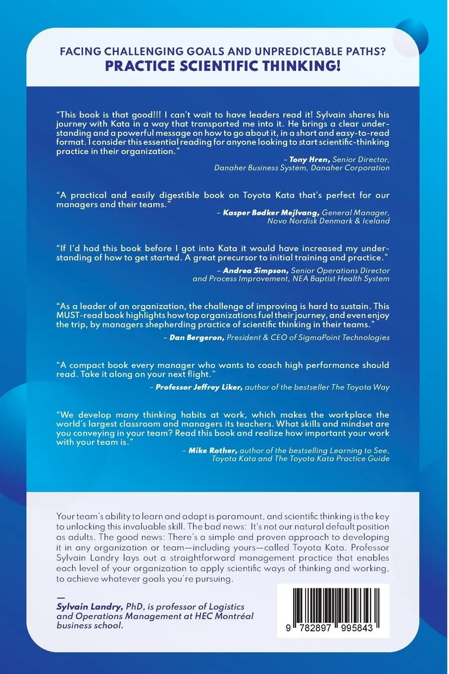 Rückseite: 9782897995843 | Bringing scientific thinking to life | Sylvain Landry | Taschenbuch