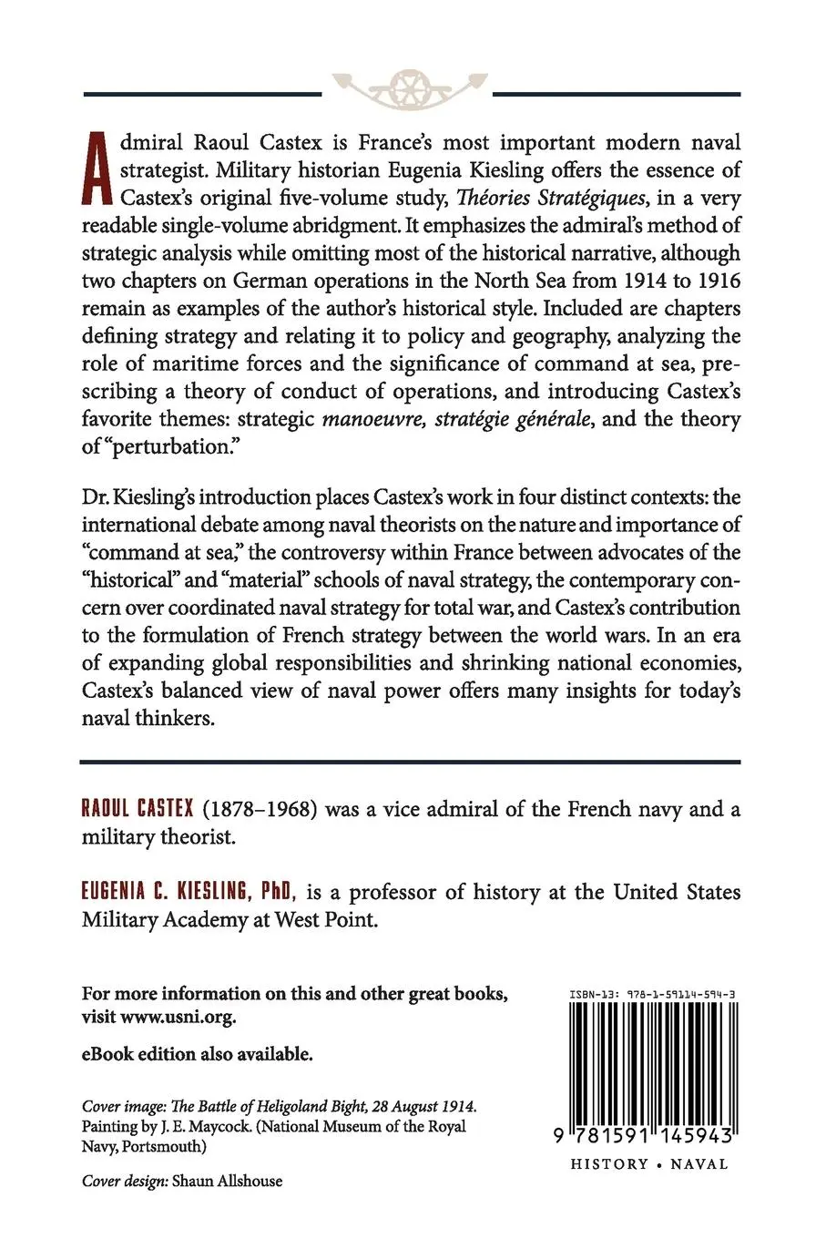 Rückseite: 9781591145943 | Strategic Theories | Raoul Castex | Taschenbuch | Englisch | 2017